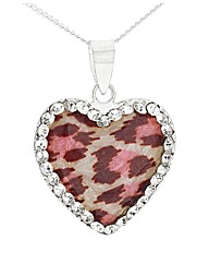 Silver & Crystal Jaguar pendant