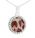 Silver & Crystal Jaguar pendant