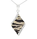 Silver & Crystal Tiger earrings