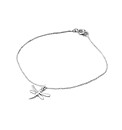 Sterling Silver Dragonfly Charm Bracelet