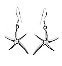 Sterling Silver Starfish Drop Earrings