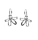 Sterling Silver Stencil Flower Drops