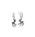 Sterling Silver Cute Deer Drop Earrings