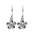 Sterling Silver Flower Drop Earrings