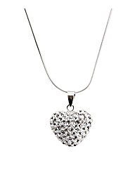 Crystal Heart On A Sterling Silver Chain