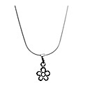 Sterling Silver Flower Necklace