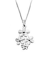 Sterling Silver Flower Necklace