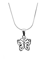Sterling Silver Butterfly Necklace
