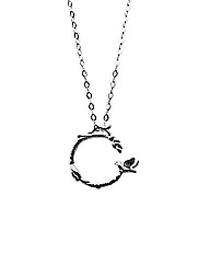 Sterling Silver Wreath Necklace