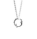Sterling Silver Wreath Necklace