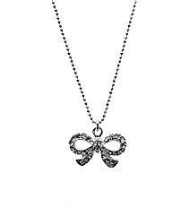 Sterling Silver Bow Necklace