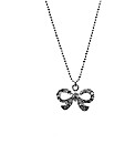 Sterling Silver Bow Necklace