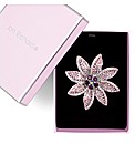 Jon Richard Purple Crystal Flower Brooch