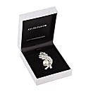 Jon Richard Pearl Wrap Leaf Brooch