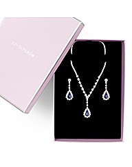 Jon Richard Crystal Necklace and Earring