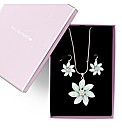 Jon Richard Flower Necklace and Earring