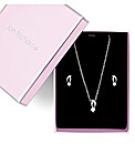 Jon Richard Twist Pendant and Earring