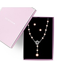 Jon Richard Pearl Necklace and Earring