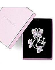 Jon Richard Butterfly Crystal Brooch