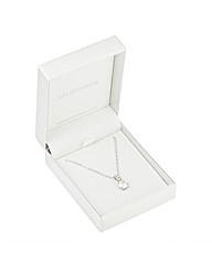 Jon Richard Round Crystal Drop Necklace
