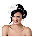 Jon Richard Cream Satin Bow Fascinator