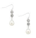 Jon Richard Daisy And Pearl Drop Earring
