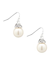 Jon Richard Crystal Pearl Drop Earring