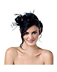 Jon Richard Jet Rose Wrapped Fascinator