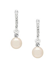 Jon Richard Pearl Stick Drop Earring