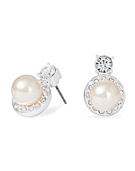 Jon Richard Pearl Surround Stud Earring