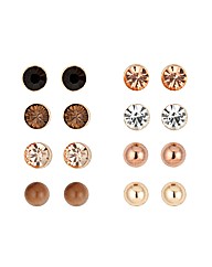 Mood Tonal Bronze Crystal Eight Stud Set