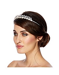 Jon Richard Pearl And Crystal Loop Tiara