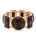 Mood Brown Marble Effect Stone Bracelet