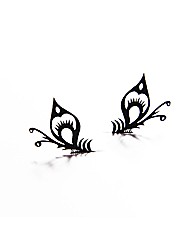 Paperself 2 Pairs Small Peacock Lashes