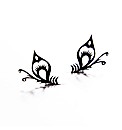 Paperself 2 Pairs Small Peacock Lashes