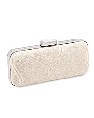 Jon Richard Champagne Lace Clutch Bag