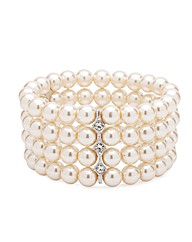 Jon Richard 4 Row Pearl Stretch Bracelet