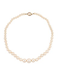 Jon Richard Cream Pearl Knot Necklace