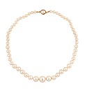 Jon Richard Cream Pearl Knot Necklace