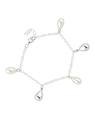 Simply Silver Multi Droplet Bracelet