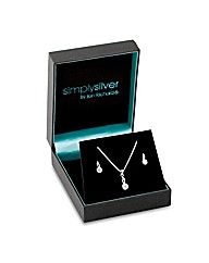 Simply Silver Cubic Zirconia Twist Set