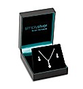 Simply Silver Cubic Zirconia Twist Set
