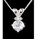 Silver and CZ Pendant