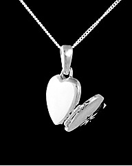 Silver and Diamond Set Heart Locket