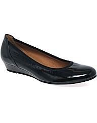 Gabor Chester Ladies Wide Fit Low Wedge