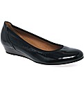 Gabor Chester Ladies Wide Fit Low Wedge
