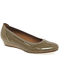 Gabor Chester Ladies Wide Fit Low Wedge