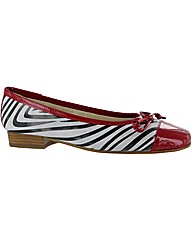 Riva Kia Patent Zebra Shoe