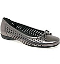 Gabor Bota Ladies Bow Trim Perforated Le