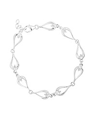 Simply Silver Cubic Zirconia Bracelet